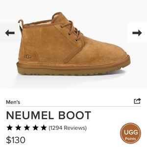 UGG Neumel Chestnut Low Ankle Boots
